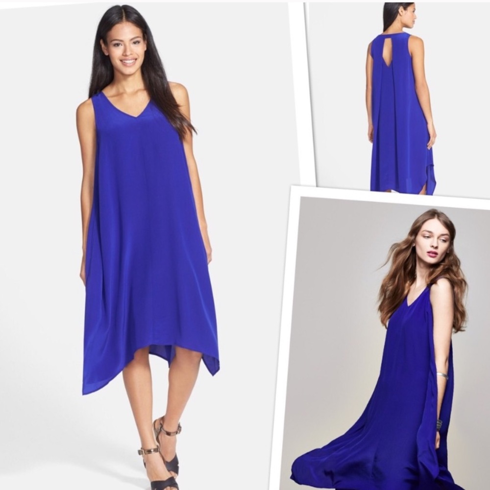 Eileen Fisher • Asymmetric Silk Dress